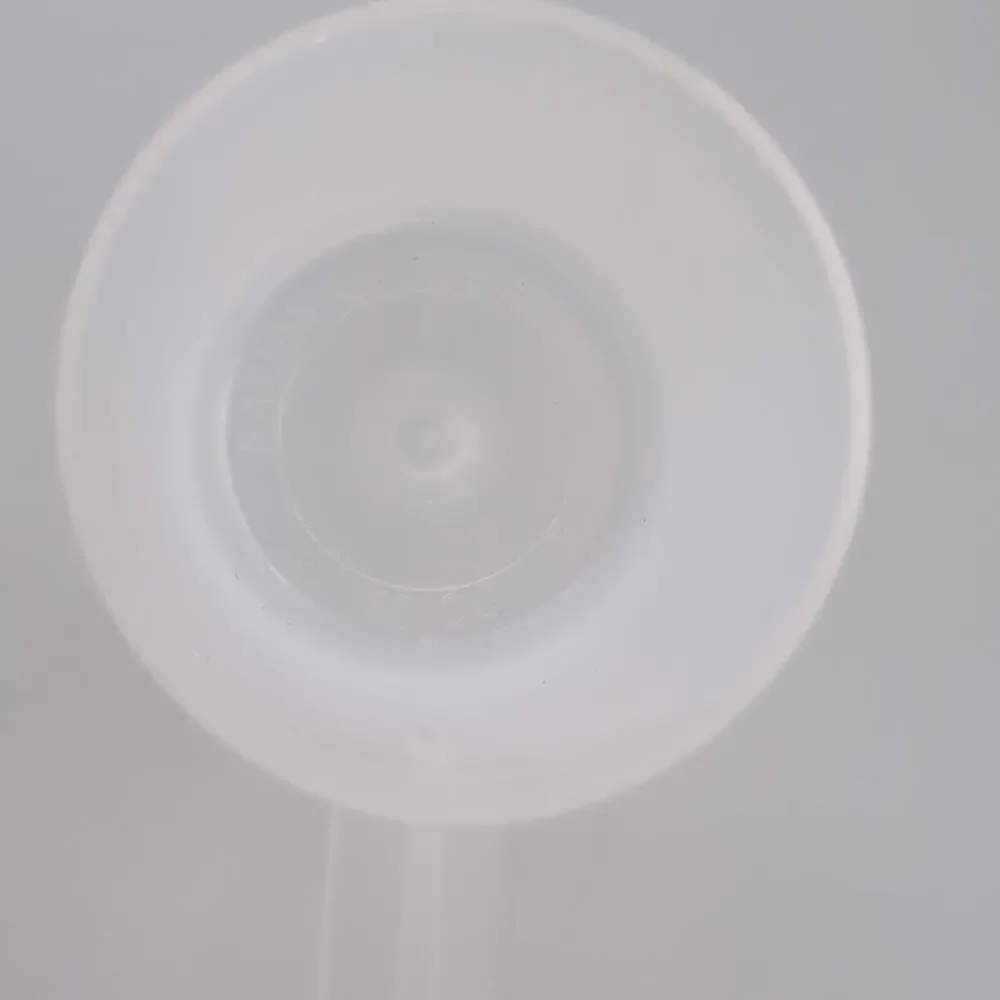 Two National Measures Transluscent Plastic Long Handle Measuring Scoops - 60 CC